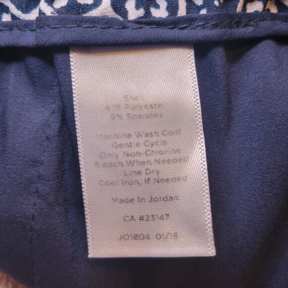 Talbots Petites Women's Blue Honey Kikkou Design Pull On Lounge Jogger Pants 1XP - Picture 5 of 8